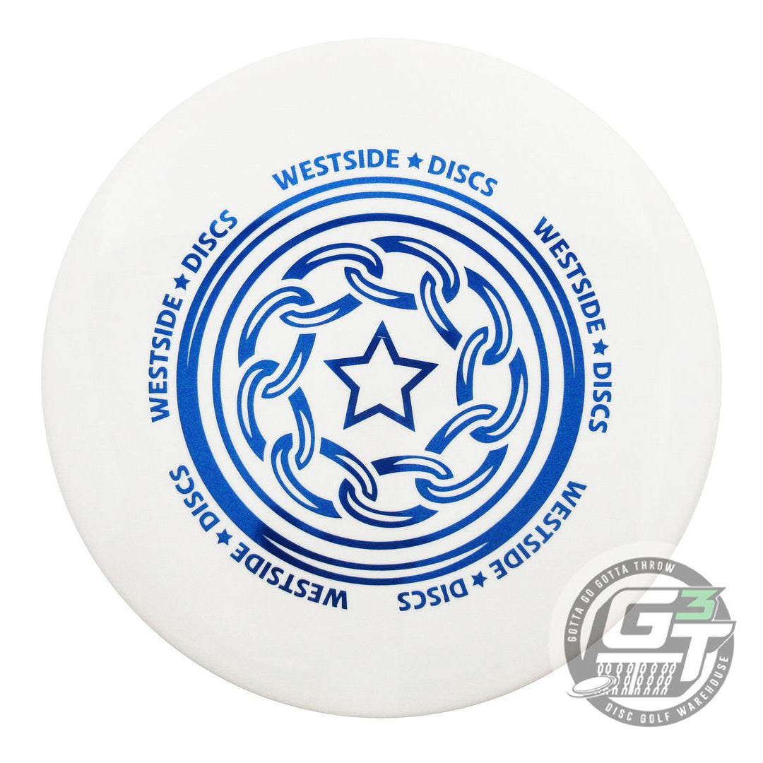 NOS Westside Discs Tournament Harp 173g White Blue Foil Putter Golf Disc