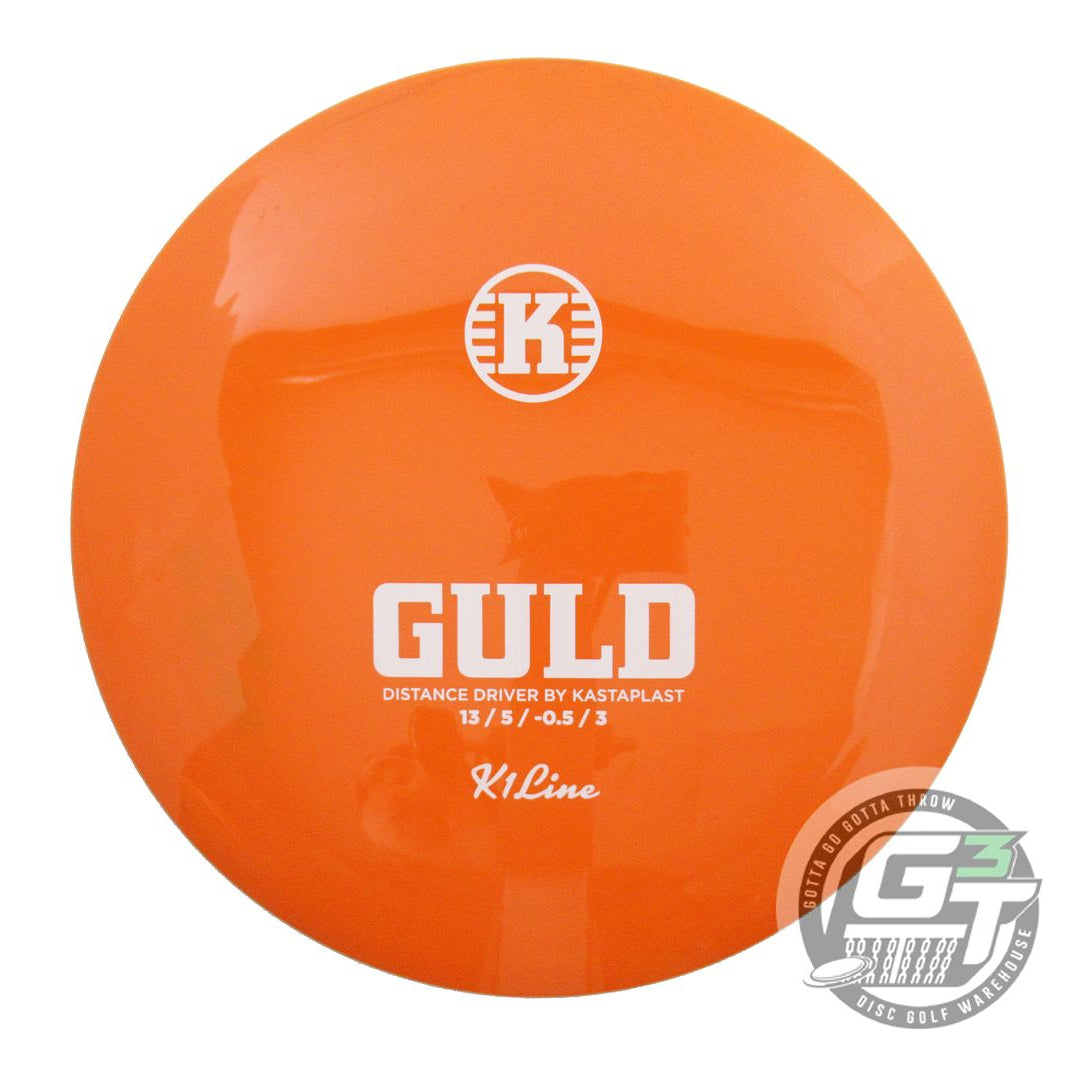 USED Kastaplast K1 Guld 173g Orange White Stamp Distance Driver Golf Disc