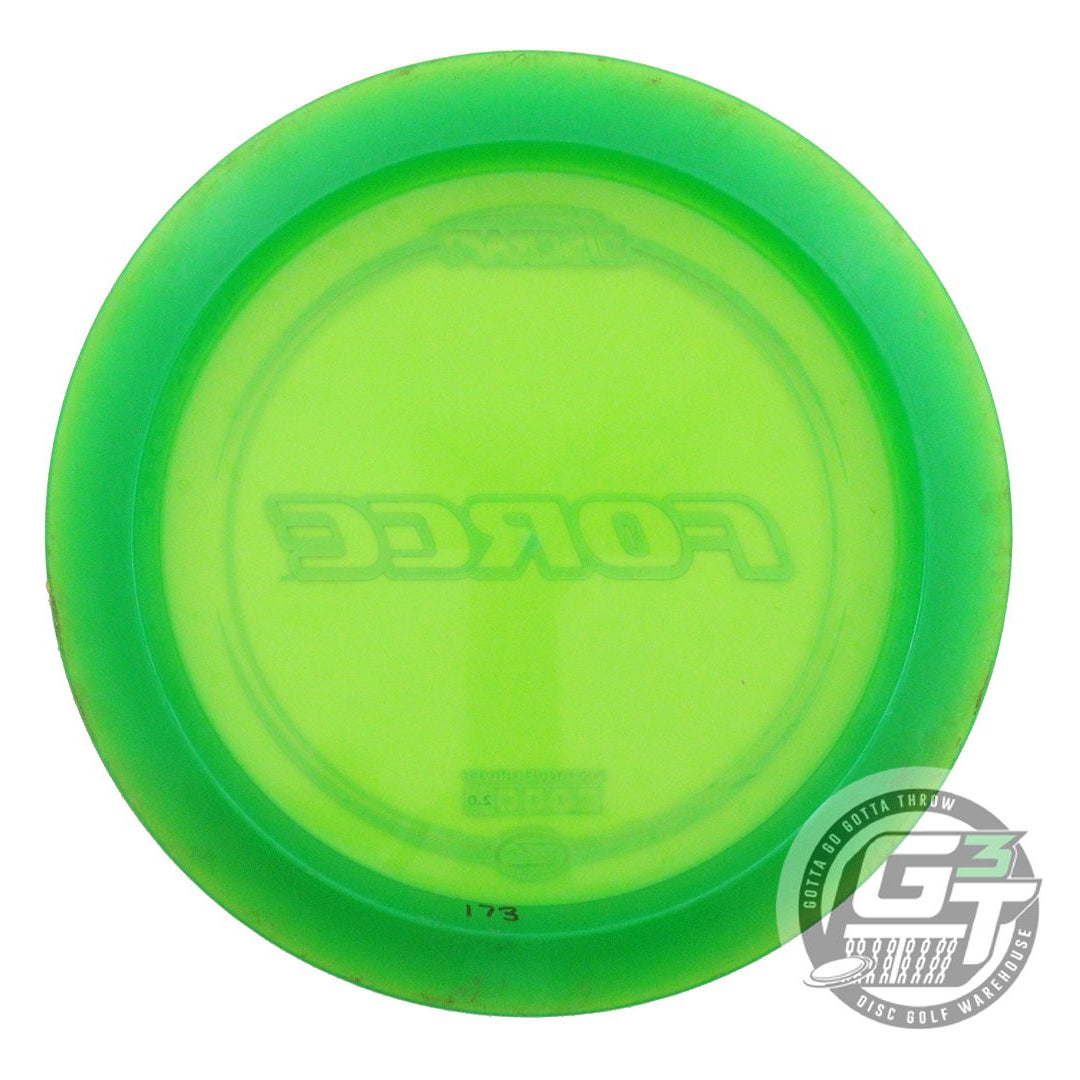 USED Discraft Z Force 173g Green Blue Holo Foil Distance Driver Golf Disc