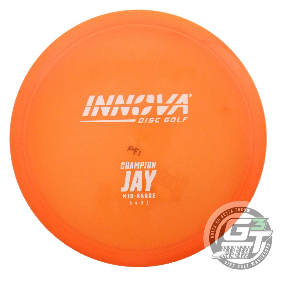 USED Innova Champion Jay 179g Orange White Stamp Midrange Golf Disc