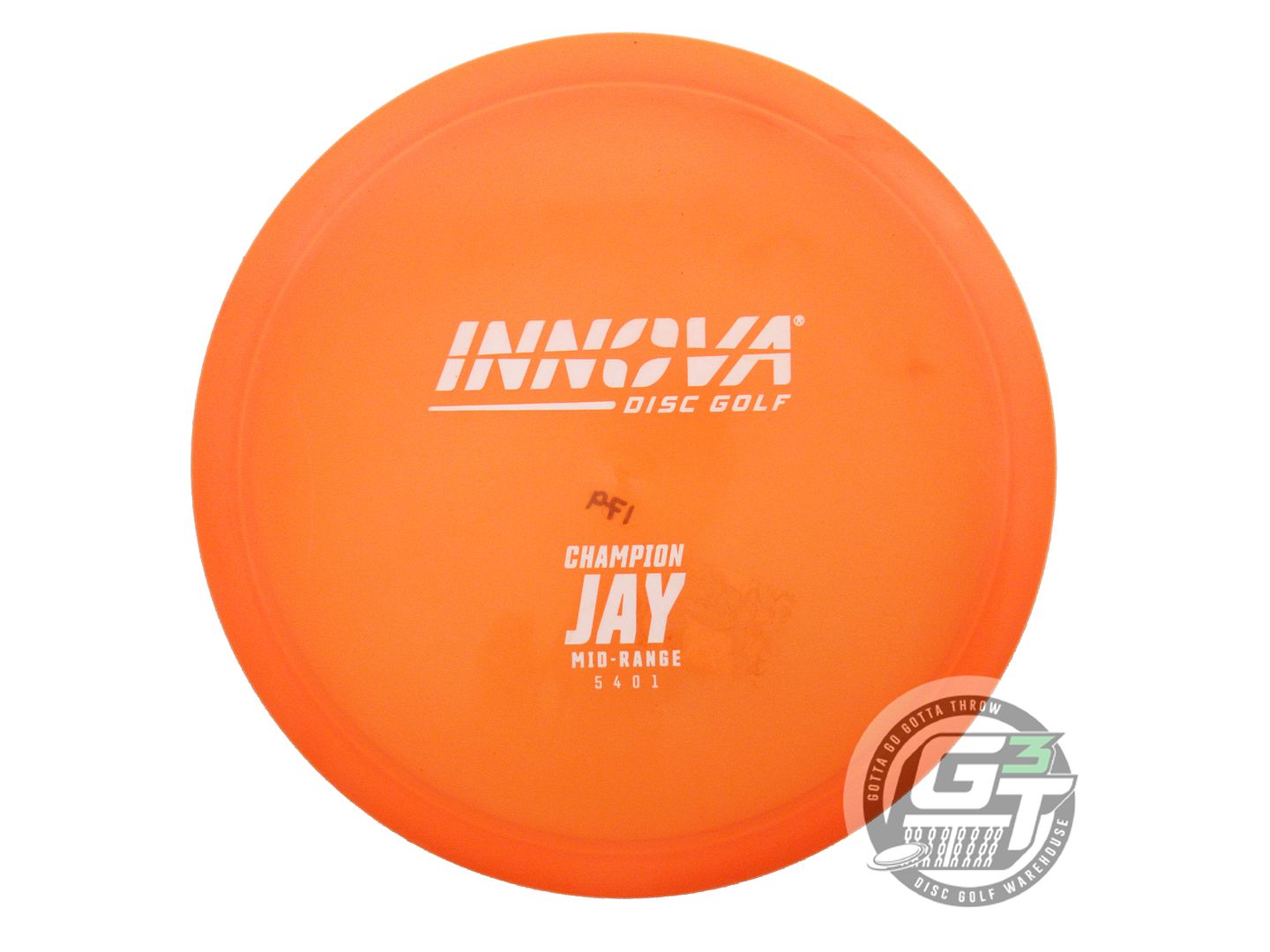 USED Innova Champion Jay 179g Orange White Stamp Midrange Golf Disc