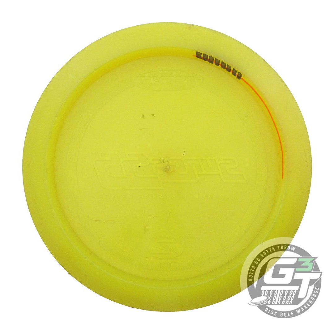 USED Discraft Z Surge SS 173g Yellow White Stamp PFN Distance Driver Golf Disc