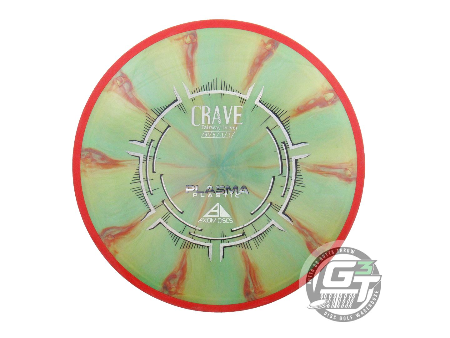 USED Axiom Discs X-OUT Plasma Crave 166g Lime-Orange Fairway Driver Golf Disc