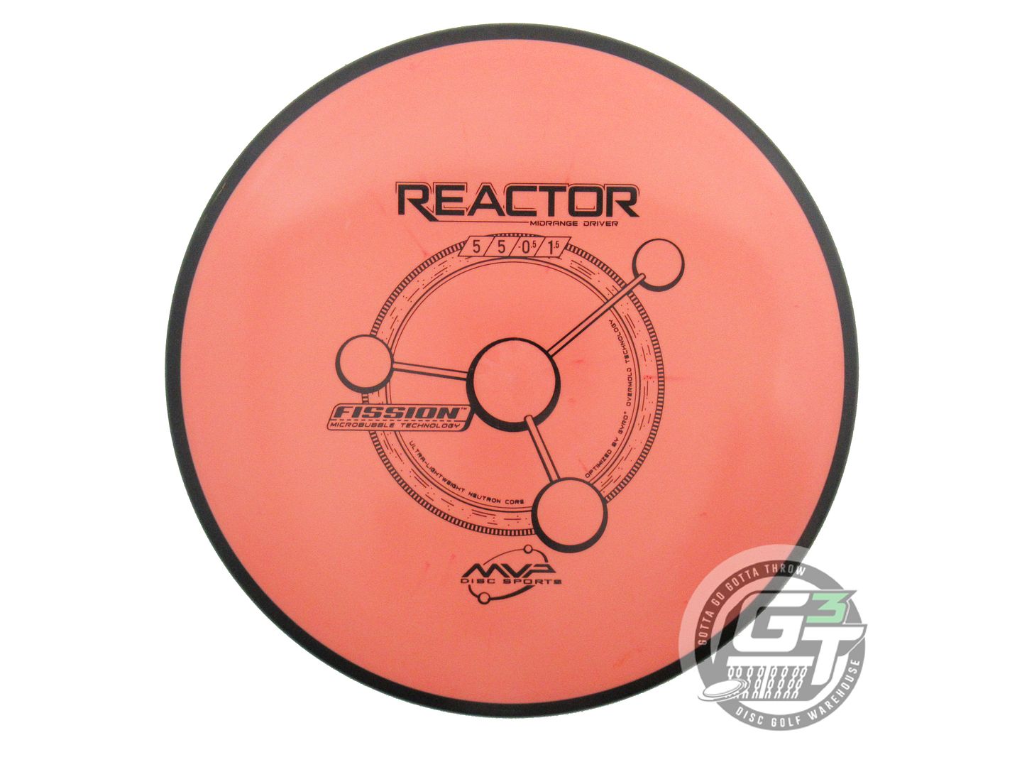 USED MVP Disc Sports Fission Reactor 156g Salmon Midrange Golf Disc