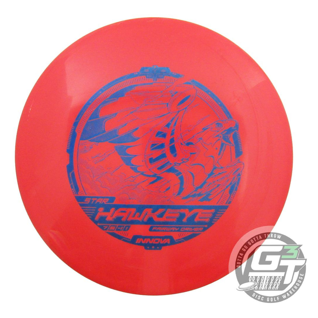 USED Innova Star Hawkeye 174g Red Blue Foil Fairway Driver Golf Disc