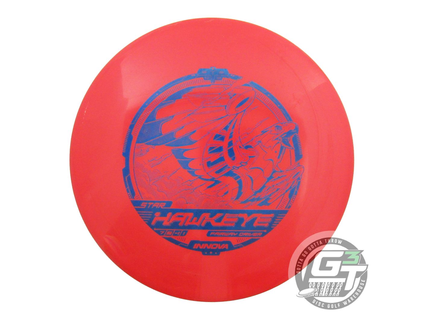 USED Innova Star Hawkeye 174g Red Blue Foil Fairway Driver Golf Disc