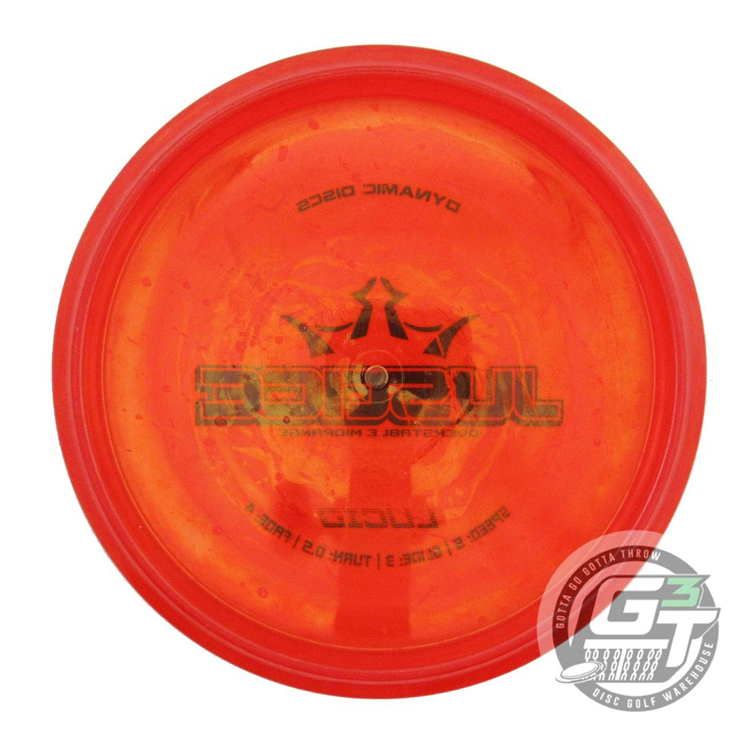 USED Dynamic Discs Lucid Justice 172g Red Blue Stamp Midrange Golf Disc