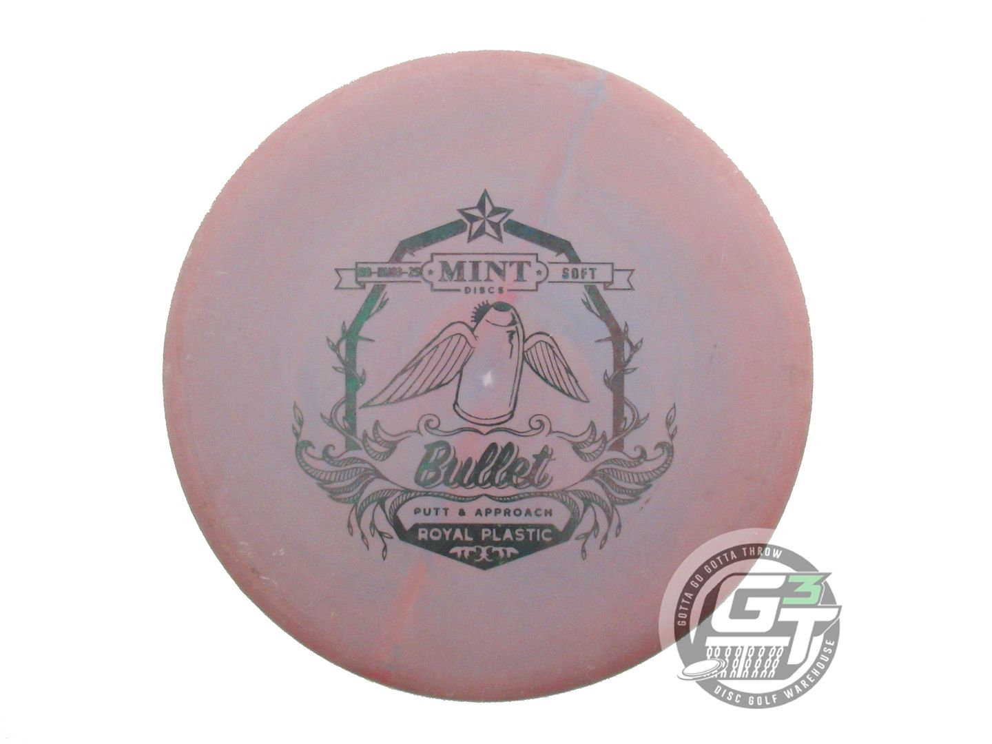 USED Mint Discs Royal Soft Bullet 175g Purple-Pink Putter Golf Disc