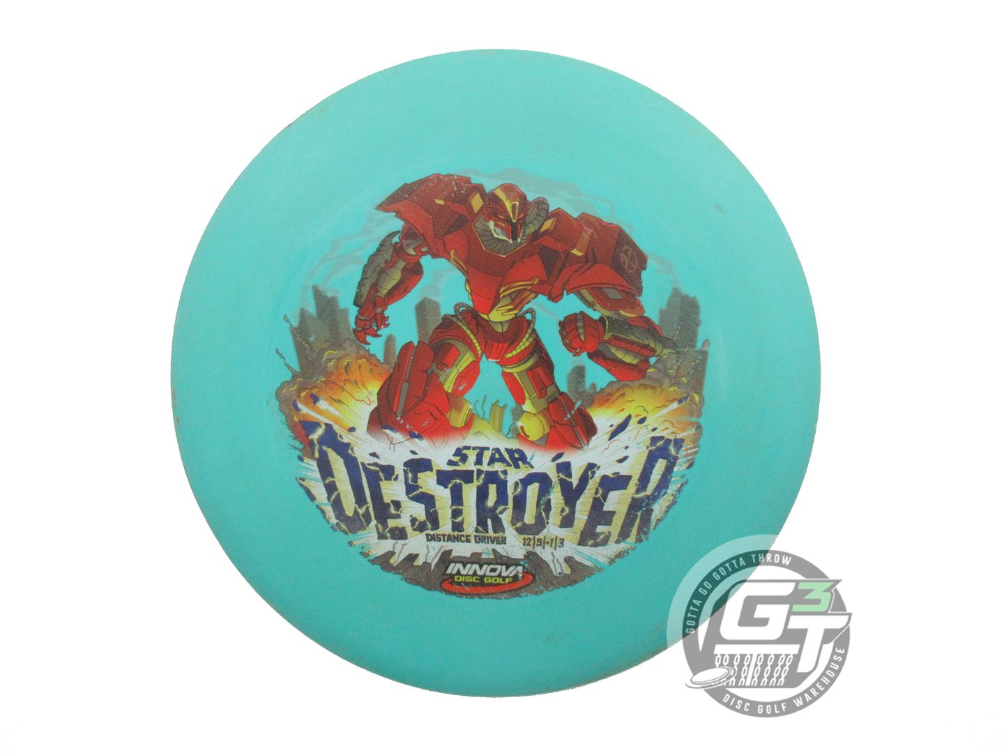 USED Innova INNfuse Star Destroyer 174g Seafoam FullColor Driver Golf Disc