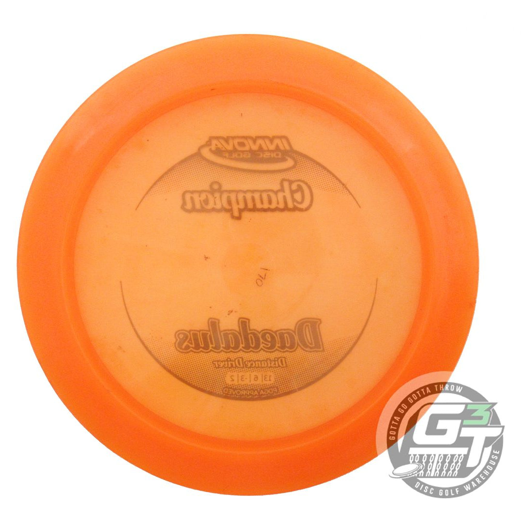 USED Innova Champion Daedalus 170g Orange Black Stamp Distance Driver Golf Disc