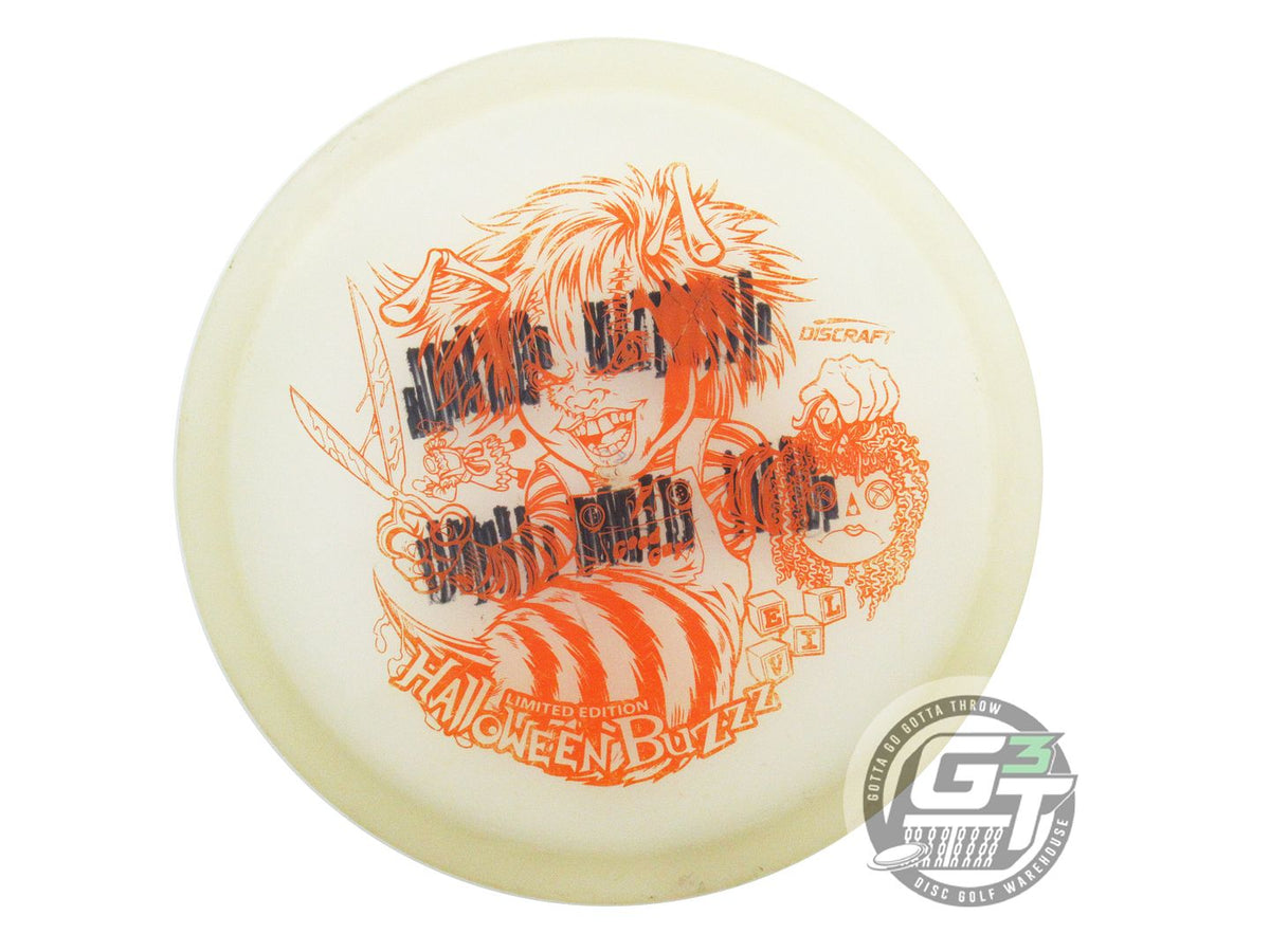 USED Discraft HALLOWEEN Glo Z Buzzz 180g Orange Stamp Midrange Golf Disc