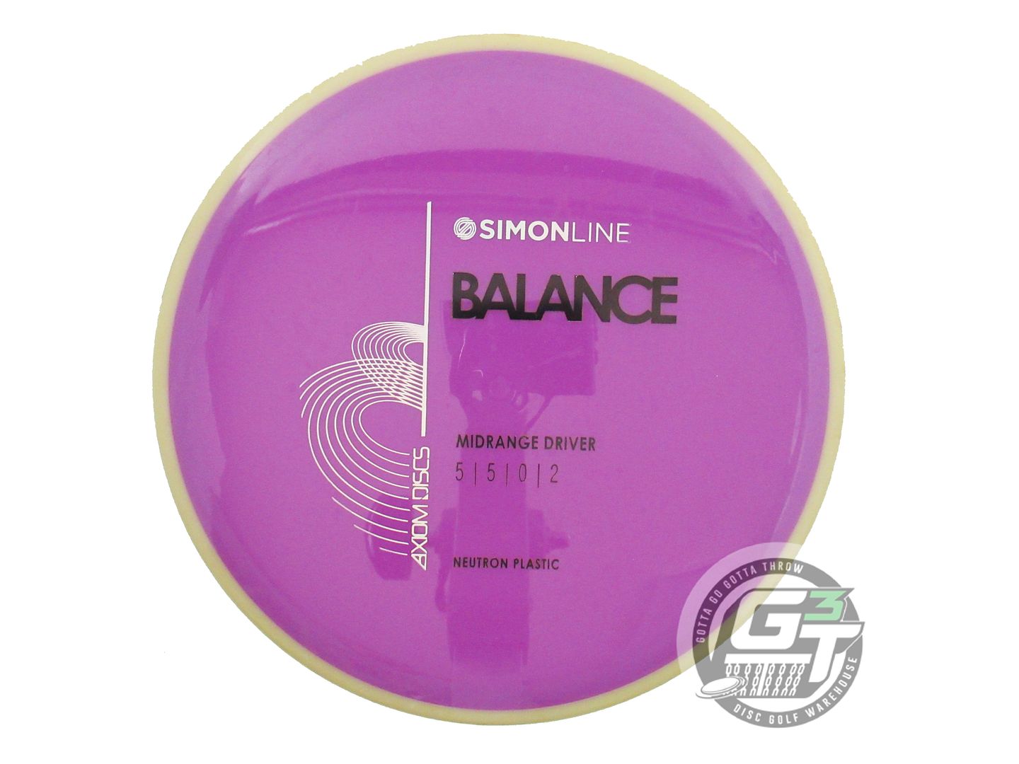 USED Axiom Discs Neutron Balance 174g Purple Mustard Rim Midrange Golf Disc