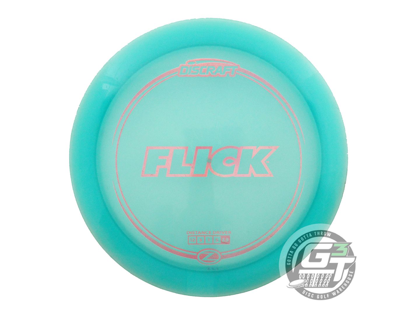 USED Discraft Z Flick 172g Seafoam Pink Holo Foil Distance Driver Golf Disc