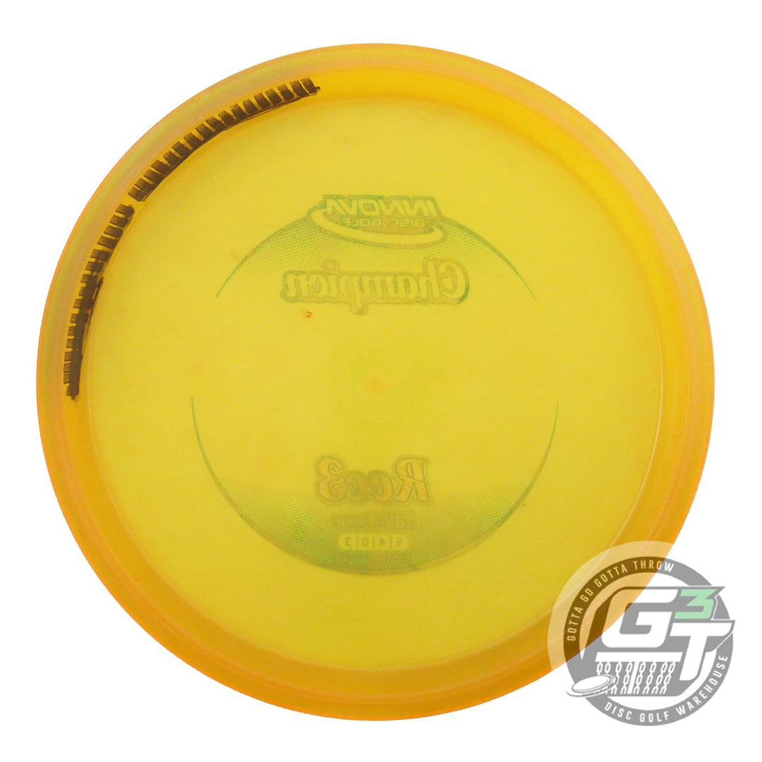 USED Innova Champion Roc3 163g Marigold Green Foil Midrange Golf Disc