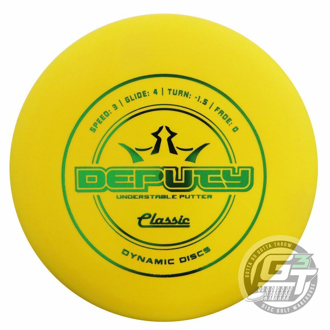 Dynamic Discs Classic Line Deputy Putter Golf Disc (Individually Listed)