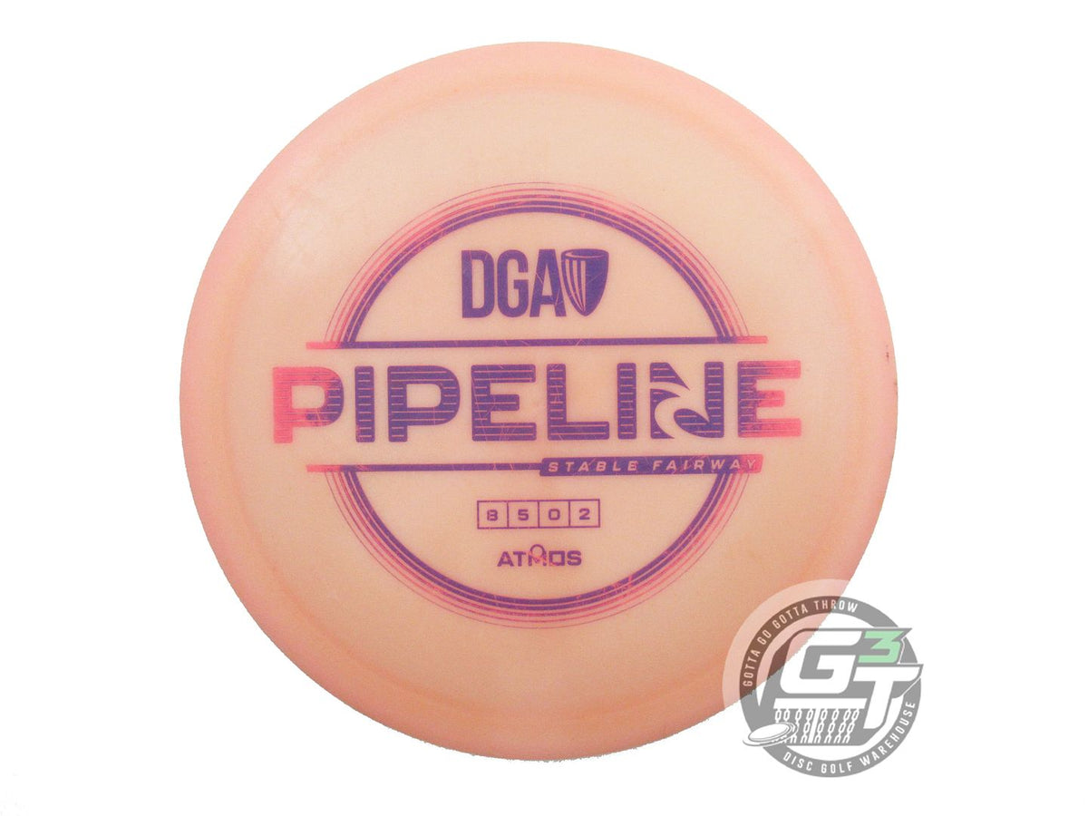 USED DGA Atmos Pipeline 169g Peach Purple Stamp Fairway Driver Golf Disc