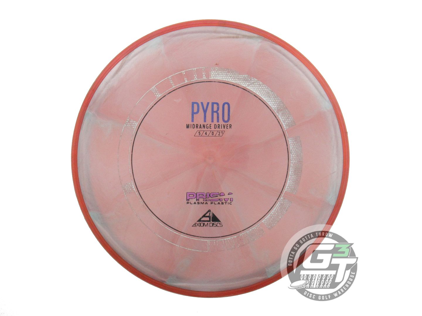 USED Axiom Discs Prism Plasma Pyro 178g Pink Red Rim Midrange Golf Disc
