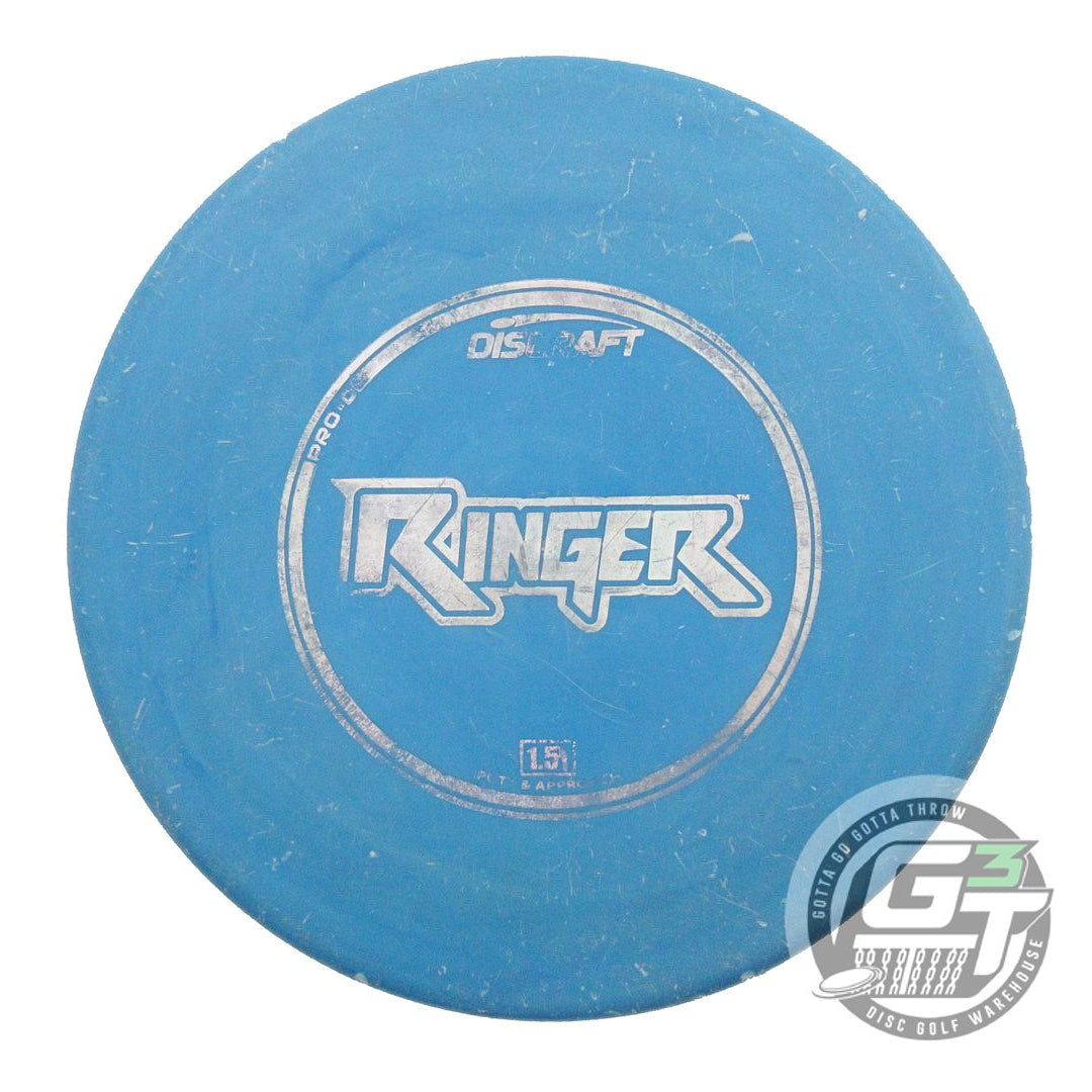 USED Discraft Pro D Ringer 174g Blue Silver Holo Foil Putter Golf Disc