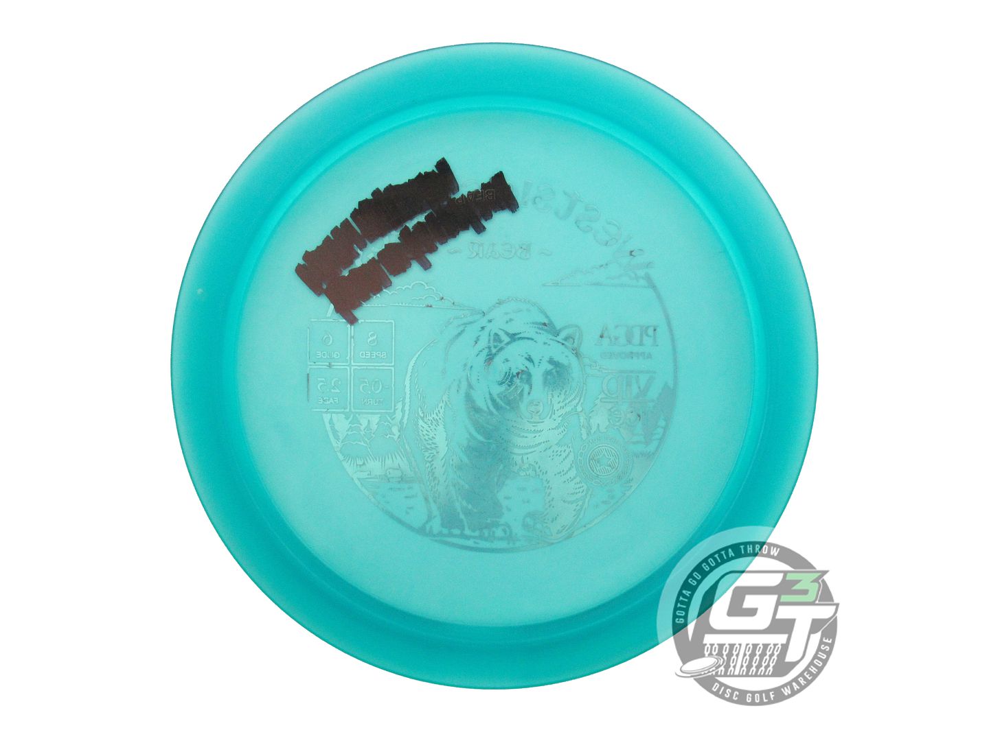 USED Westside Discs VIP Ice Bear 173g Teal Red Foil Fairway Driver Golf Disc