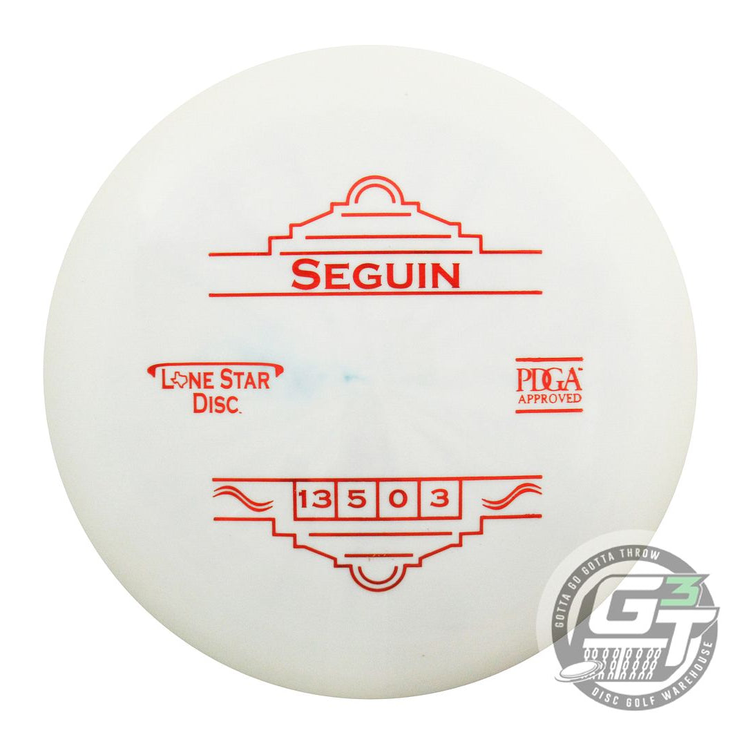NOS Lone Star Alpha Seguin 171g White Red Foil Distance Driver Disc