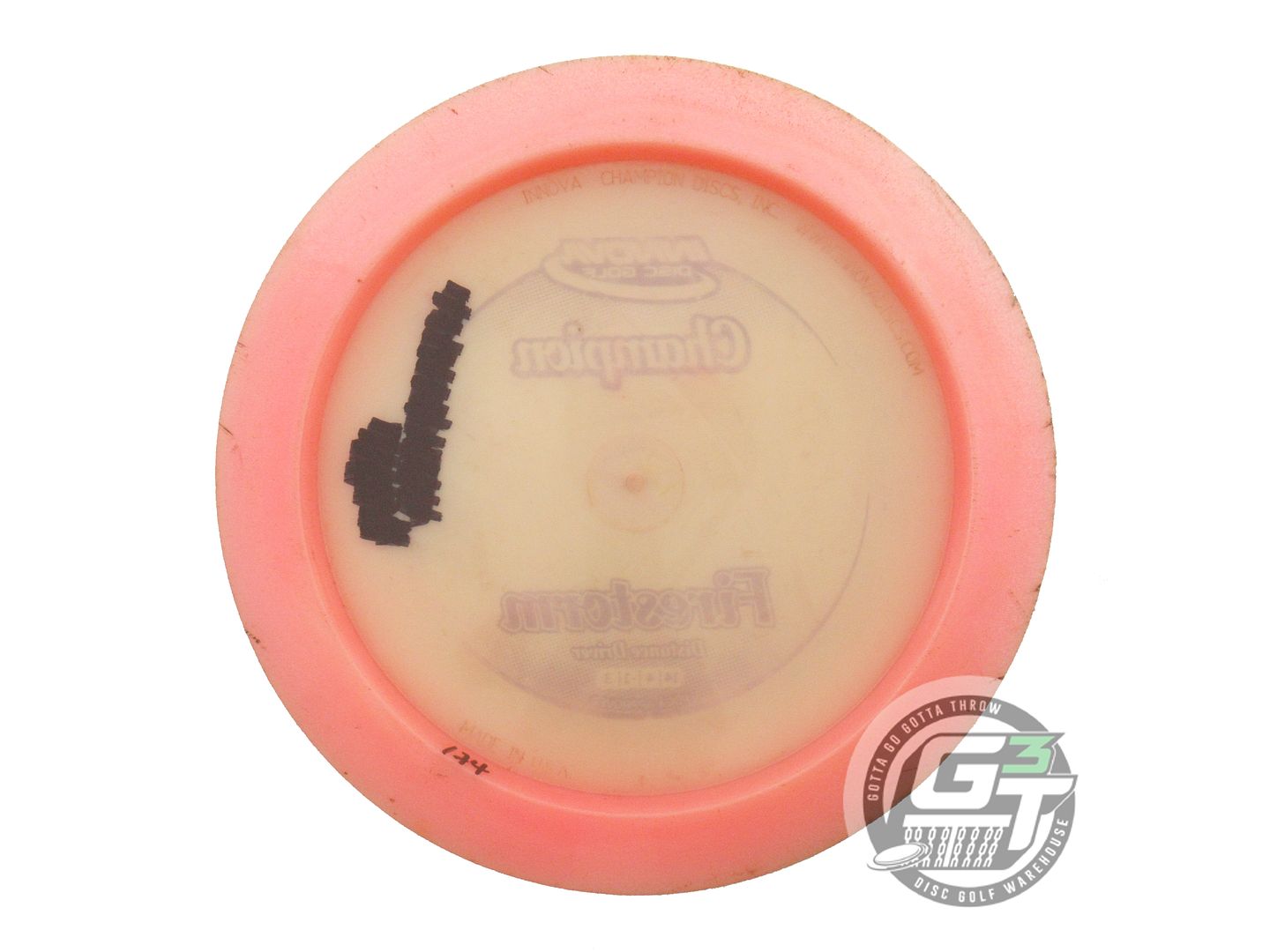 USED Innova Champion Firestorm 174g Pink Silver Stamp Distance Driver Golf Disc