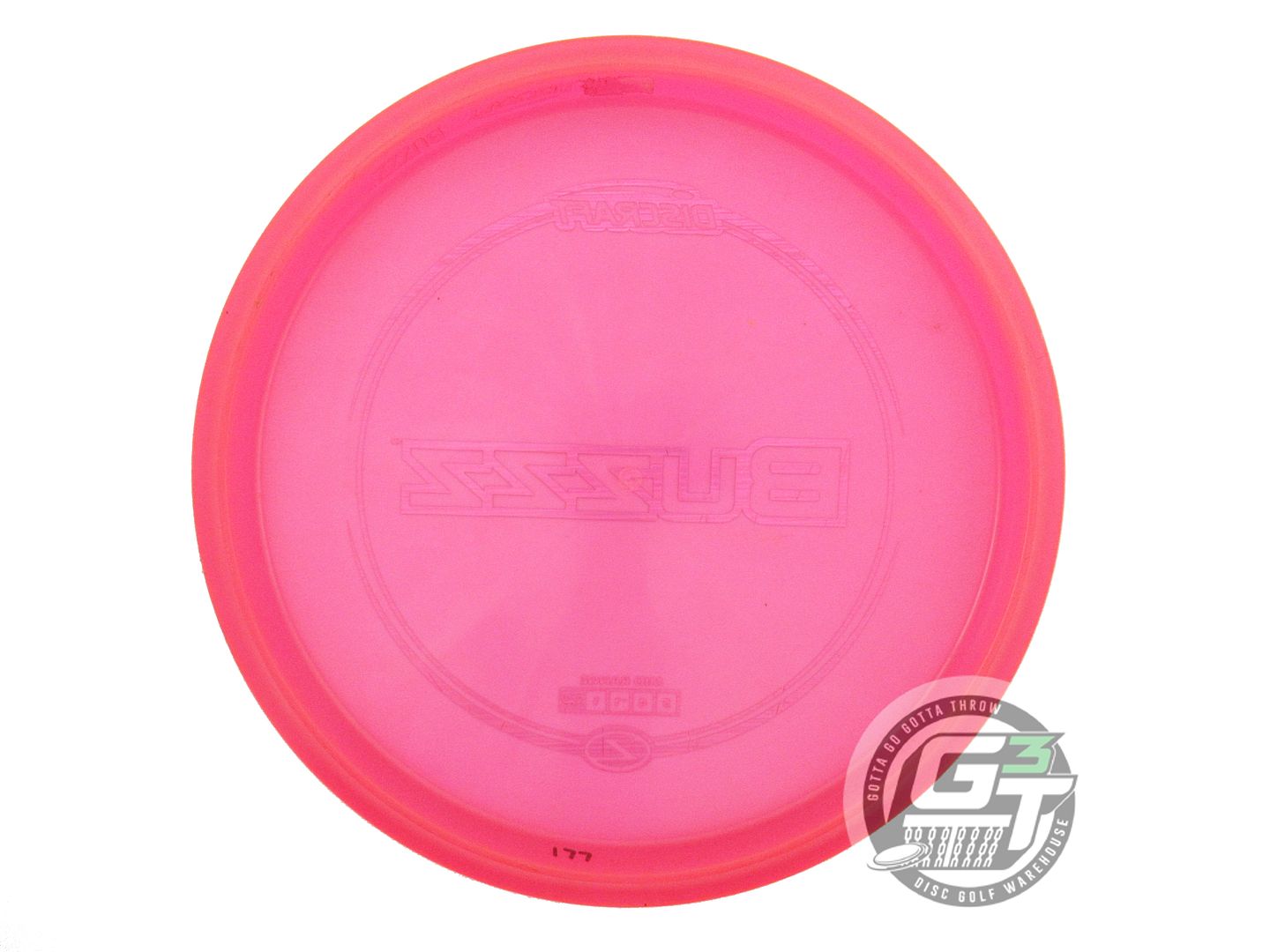 USED Discraft Z Buzzz 177g Pink Purple Laser Foil Midrange Golf Disc