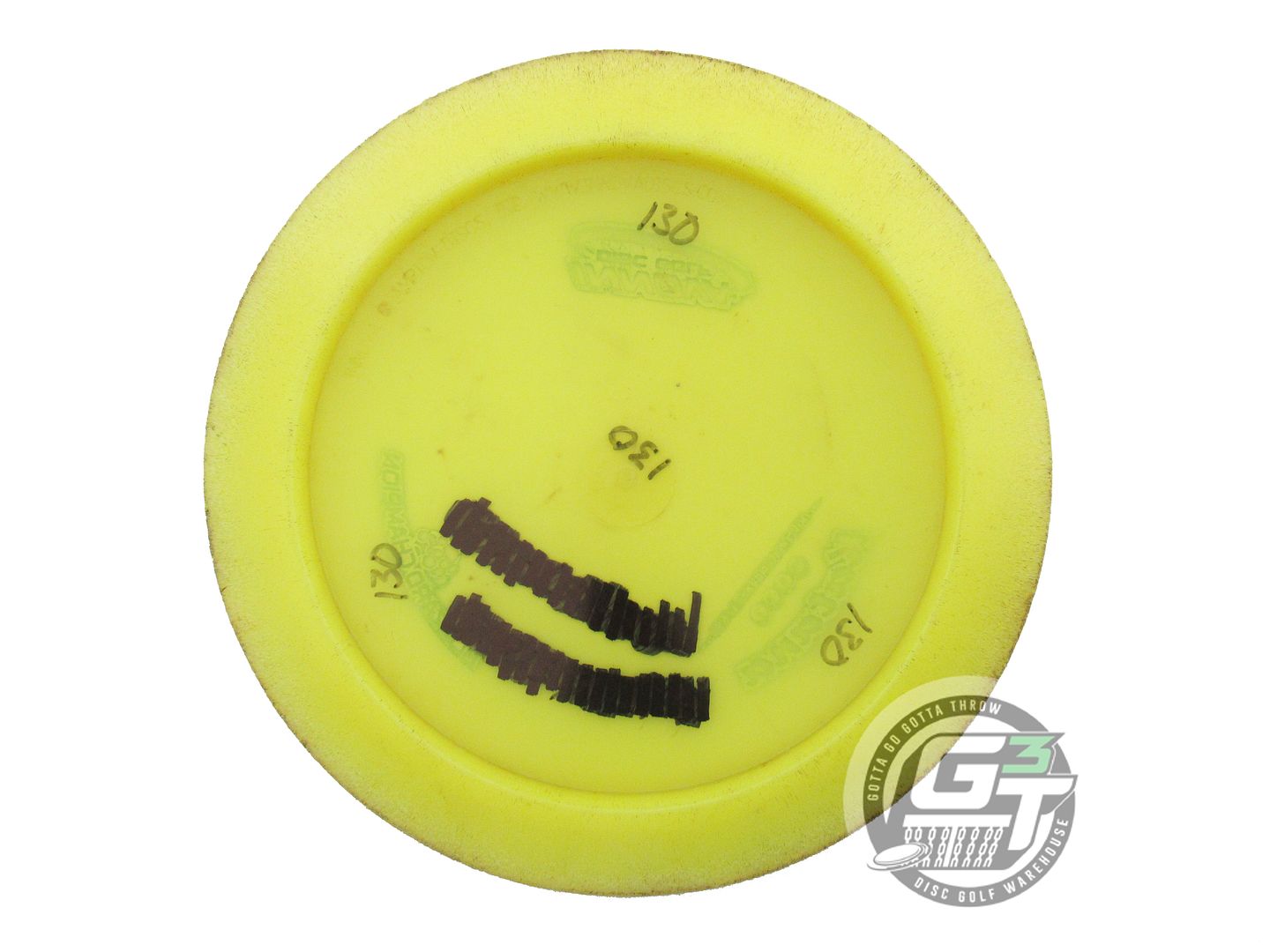 USED Innova Blizzard Katana 130g Yellow Green Foil Distance Driver Golf Disc