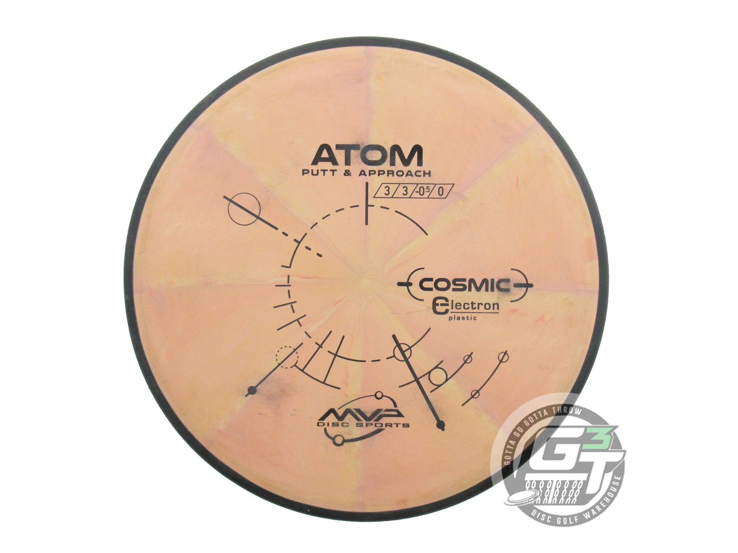 USED MVP Disc Sports Cosmic Electron Atom 172g Peach-Pink Putter Golf Disc