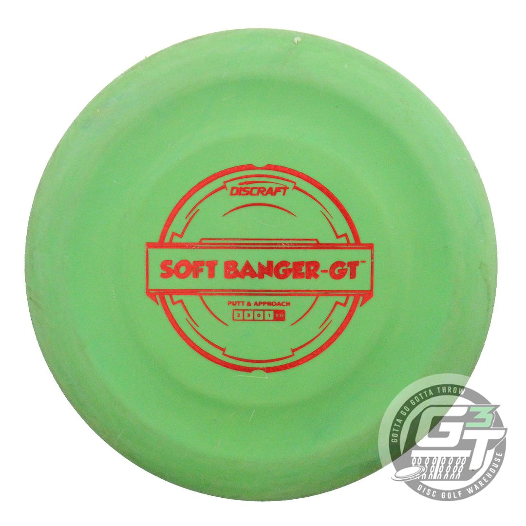 USED Discraft Putter Line Soft Banger GT 171g Green Red Shatter Foil Putter Disc