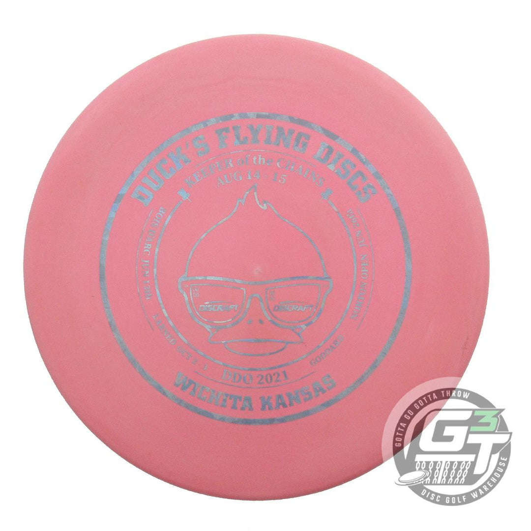 USED Discraft ESP Zone 177g Pink Teal Shatter Foil Putter Golf Disc