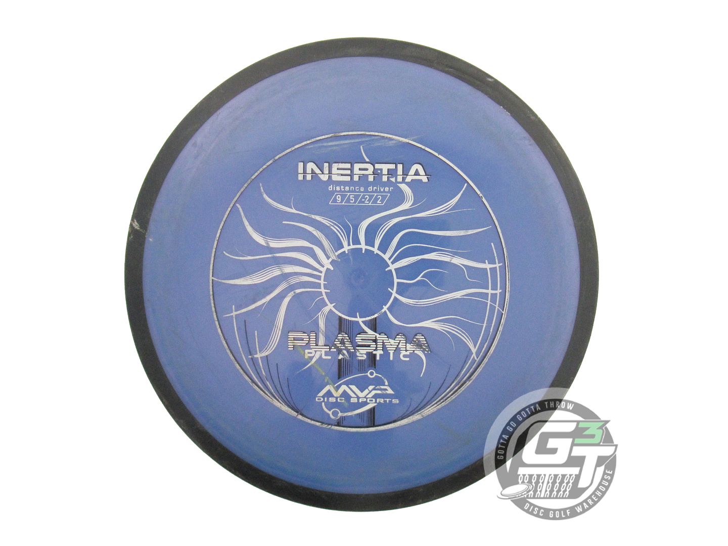 USED MVP Disc Sports Plasma Inertia 174g Blue Distance Driver Golf Disc
