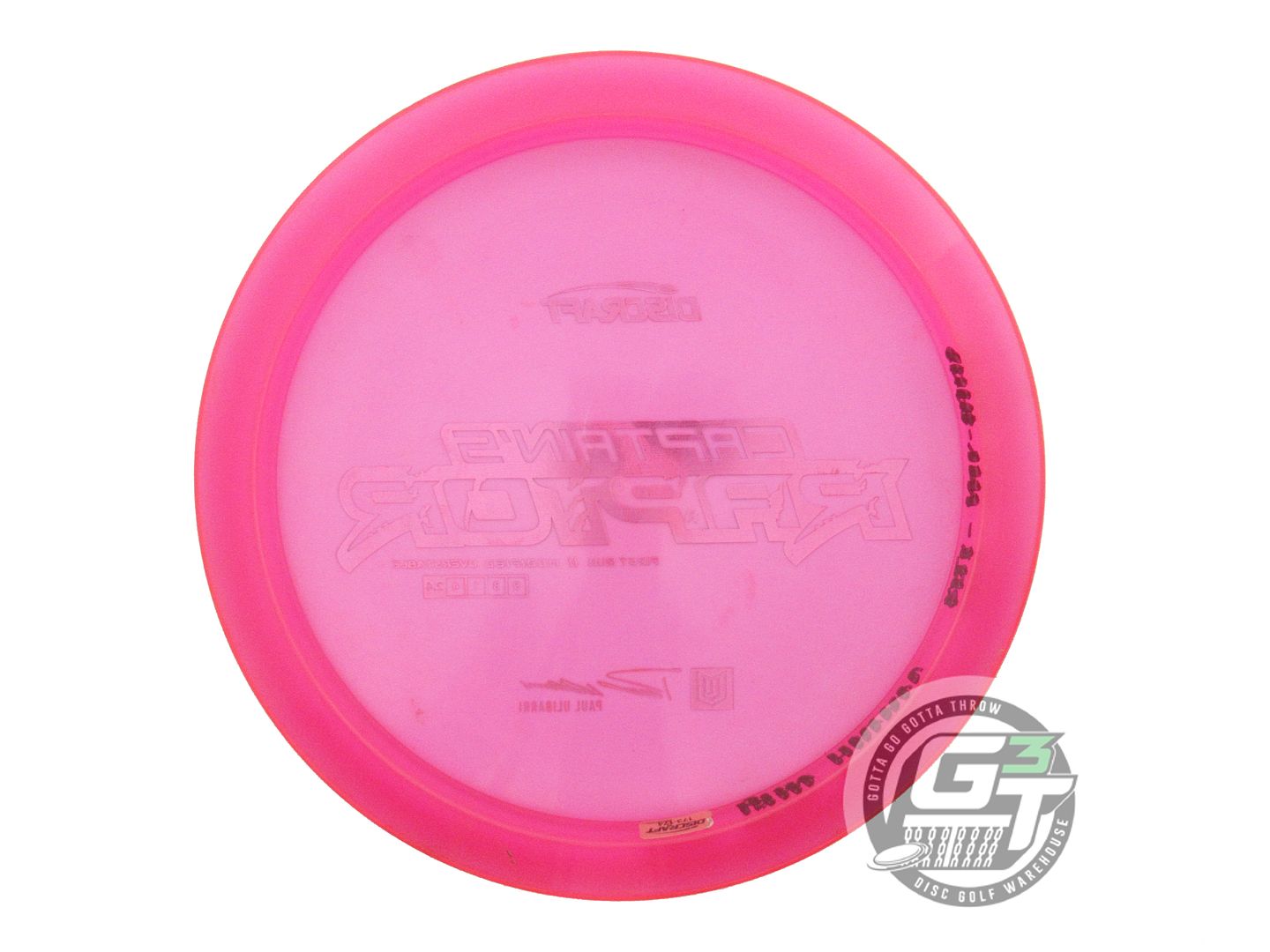 USED Discraft Special Blend Z Raptor 177g Pink Flag Foil Driver Golf Disc