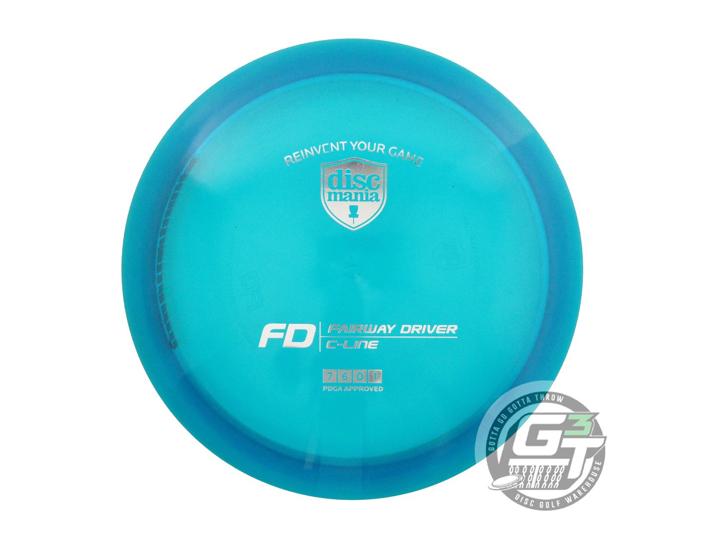 USED DiscMania C-Line FD 176g Blue Silver Foil Fairway Driver Golf Disc
