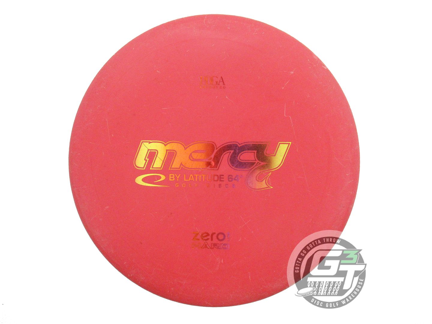 USED Latitude 64 Zero Hard Mercy 176g Red Sunset Foil Putter Golf Disc
