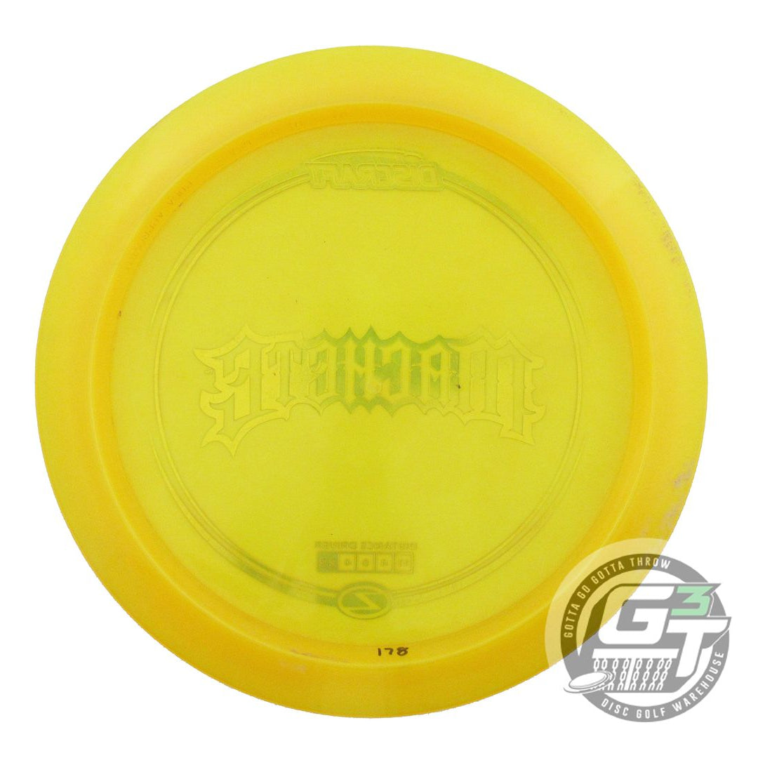 USED Discraft Z Machete 178g Yellow Sunset Foil Distance Driver Golf Disc