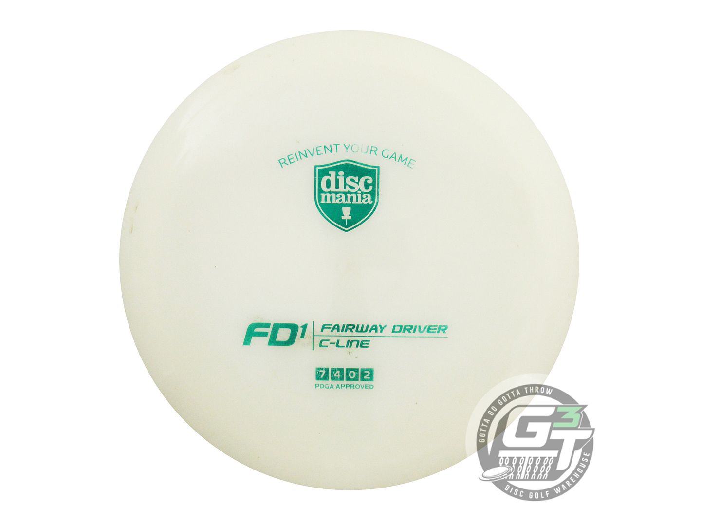 USED DiscMania C-Line FD1 172g White Green Foil Fairway Driver Golf Disc