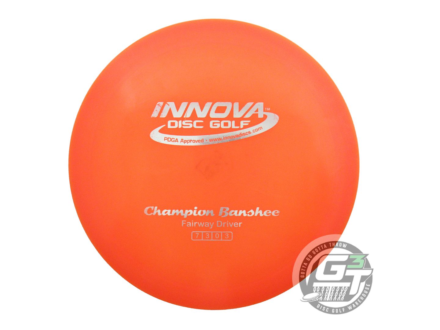 USED Innova Champion Banshee 173g Orange Silver Foil Fairway Driver Golf Disc