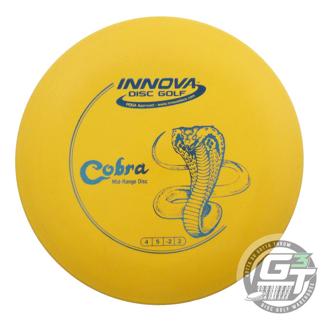 USED Innova DX Cobra 163g Marigold Blue Foil Midrange Golf Disc