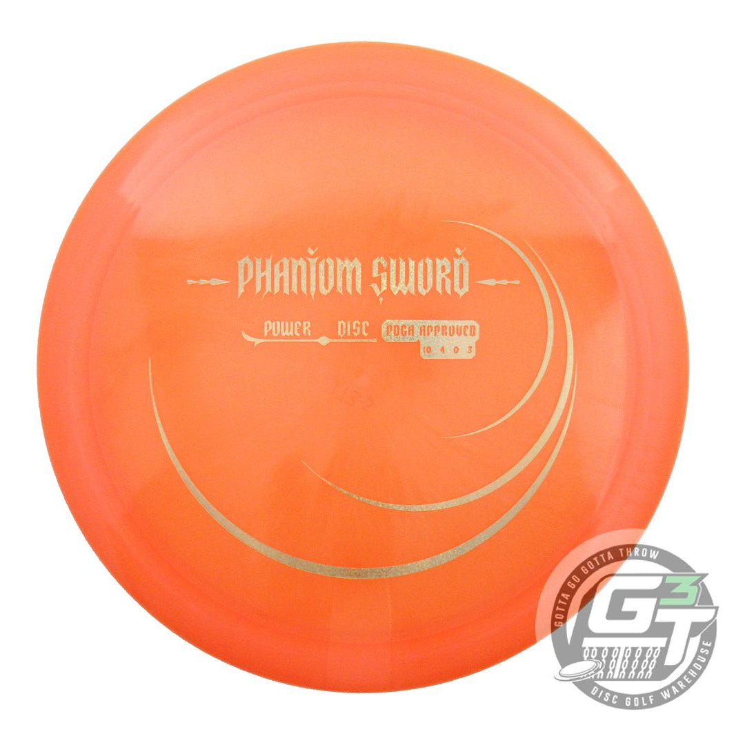 USED Innova Champion PHANTOM SWORD 175g Orange Gold Glitter Distance Driver Disc
