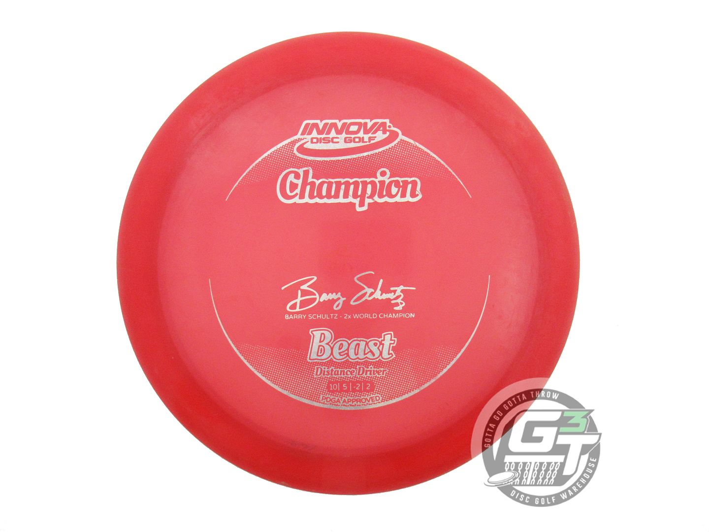 USED Innova Champion Beast 167g Red Silver Glitter Foil Distance Driver Disc
