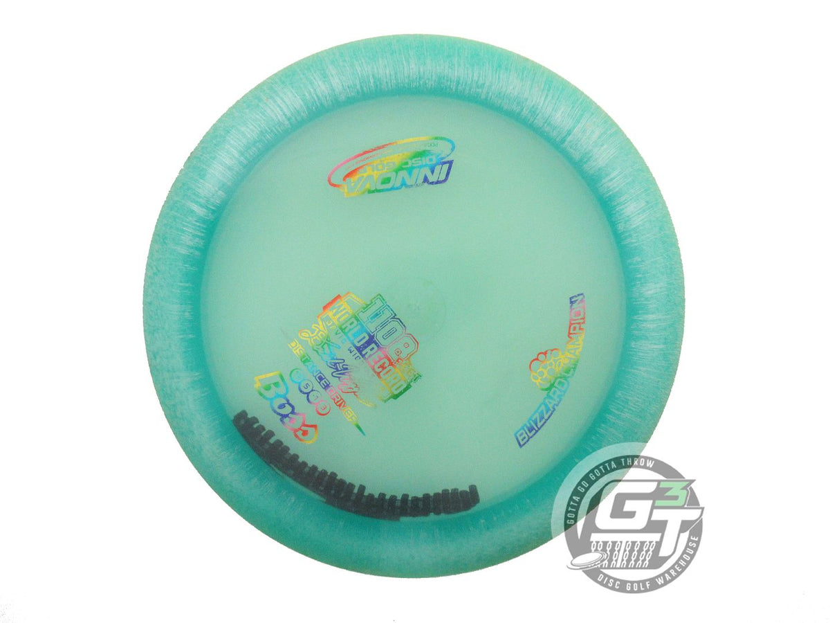 USED Innova Blizzard Boss 155g Green Rainbow Foil Distance Driver Golf Disc