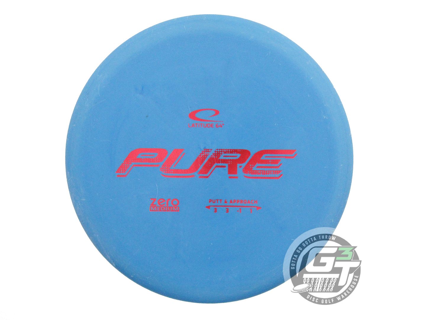 USED Latitude 64 Zero Medium Pure 173g Blue Red Foil A Putter Golf Disc