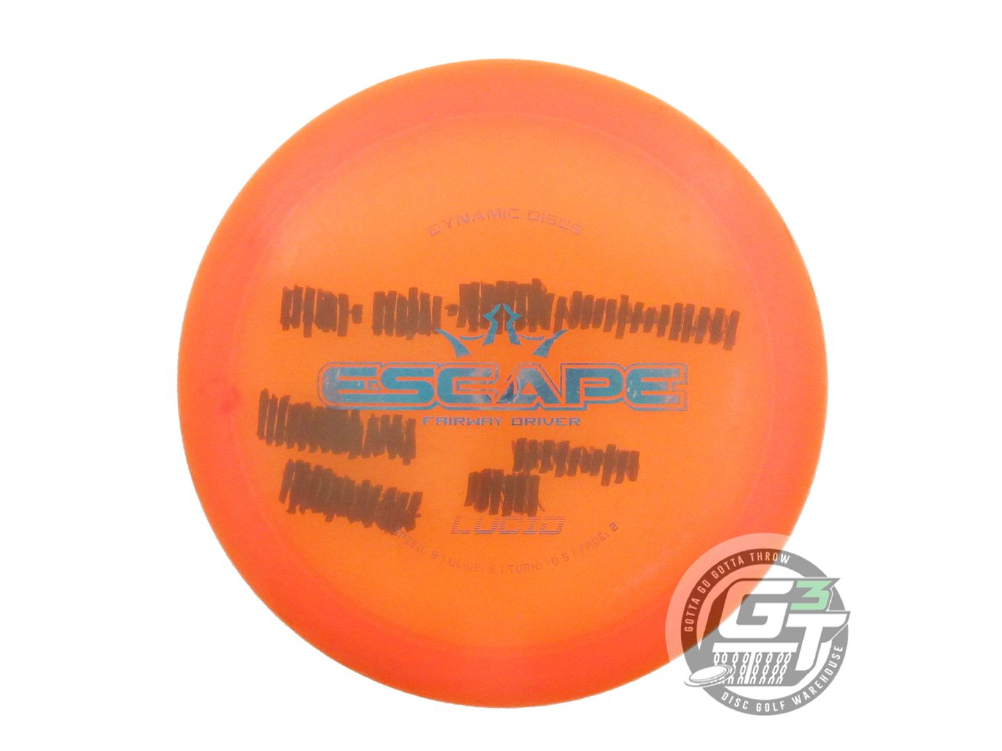 USED Dynamic Discs Lucid Escape 170g Orange Blue Foil Fairway Driver Golf Disc