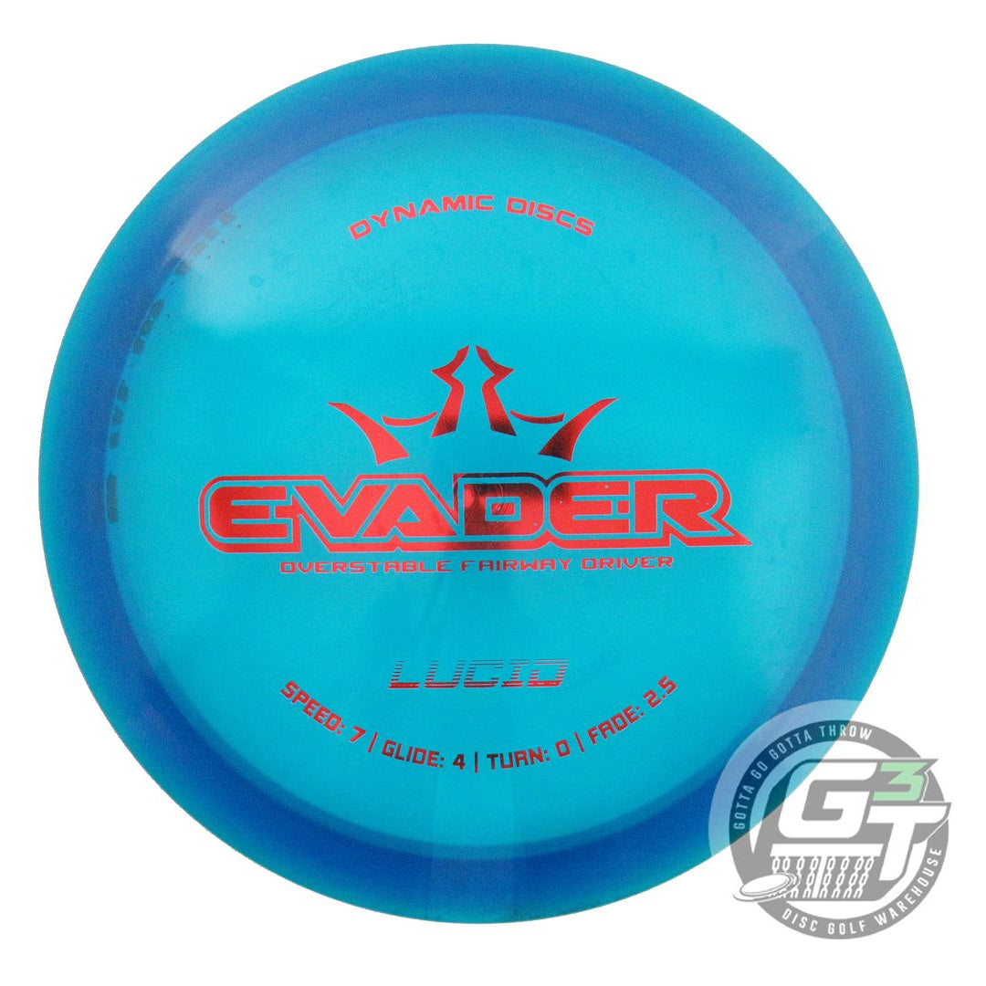 USED Dynamic Discs Lucid Evader 173g Blue Red Foil Fairway Driver Golf Disc