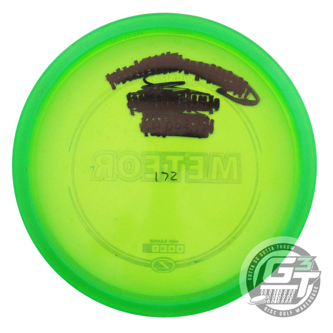 USED Discraft Z Meteor 172g Green Blue Foil Midrange Golf Disc