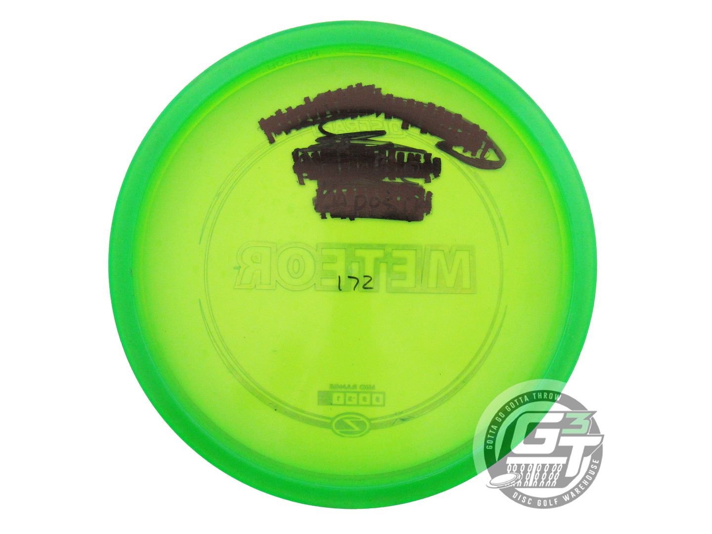 USED Discraft Z Meteor 172g Green Blue Foil Midrange Golf Disc
