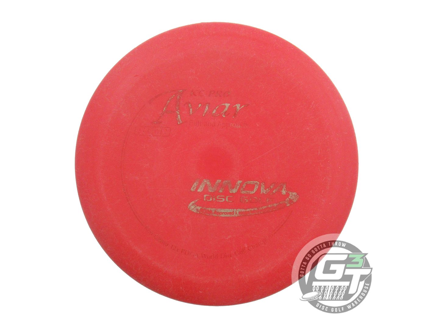 USED Innova KC Pro Aviar 170g Red Silver Foil Putter Golf Disc