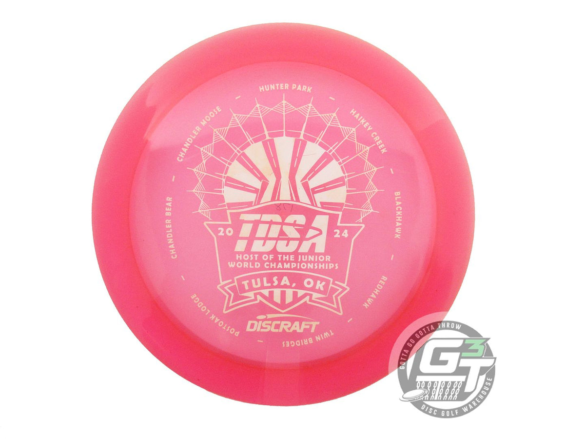 USED Discraft CryZtal Force 178g Pink White Stamp Distance Driver Golf Disc