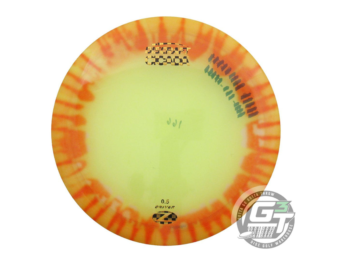 USED Discraft FlyDye Z Cicada 166g Orange Burst Fairway Driver Golf Disc