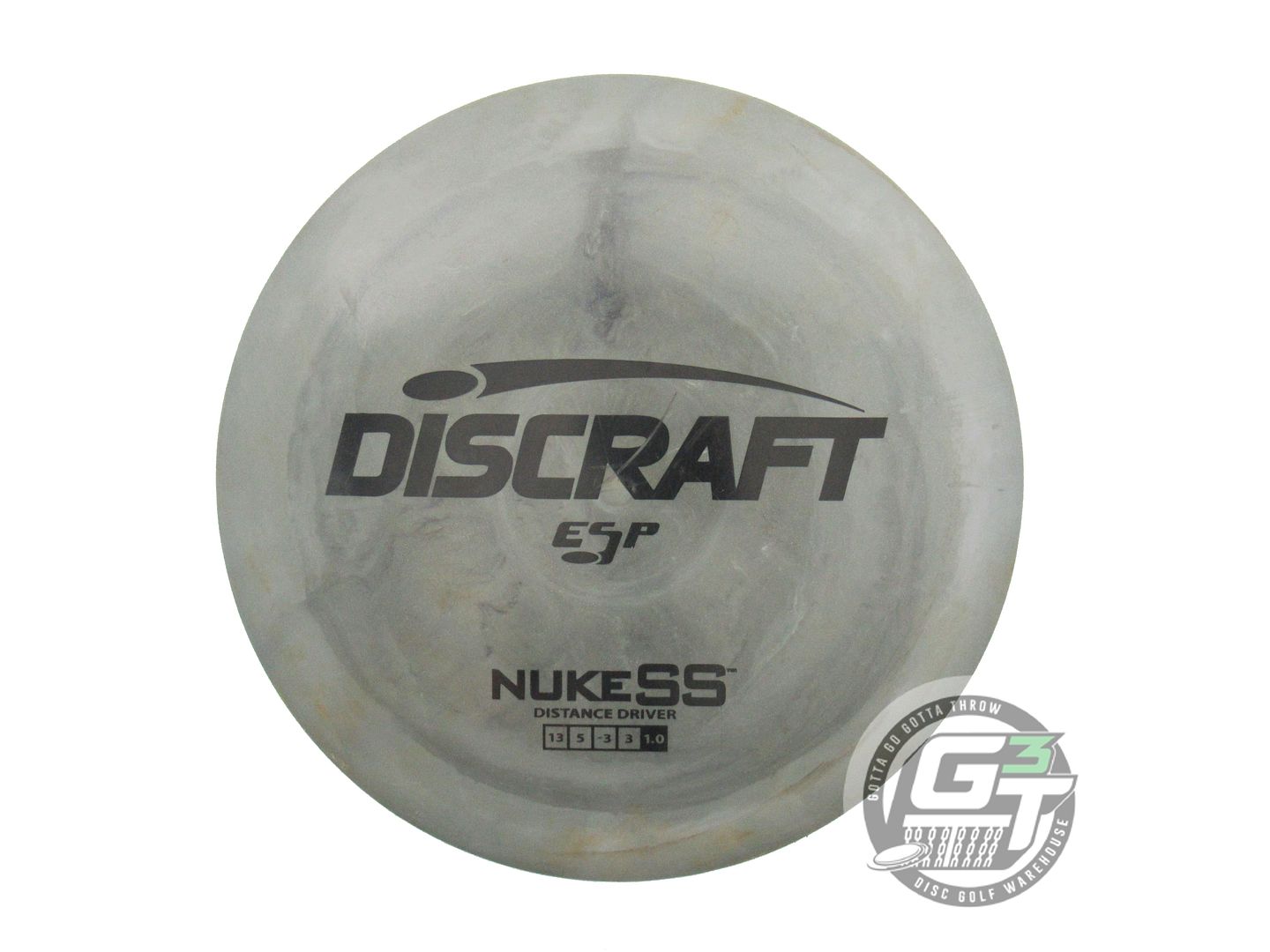 USED Discraft ESP Nuke SS 171g Gray Black Stamp Distance Driver Golf Disc